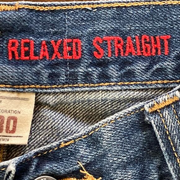 Upcyled Boyfriend Art Jeans 36 x 30 Altered Patchwork Bleach Patched Appliques - Picture 14 of 14